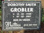GROBLER Dorothy Smith 1940-2007