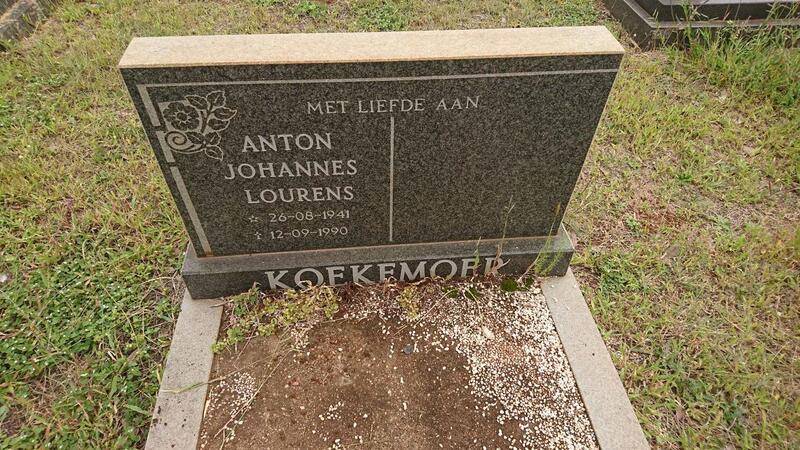KOEKEMOER Anton Johannes Lourens 1941-1990