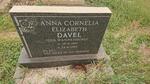 DAVEL Anna Cornelia Elizabeth nee WANNENBURG 1910-1989