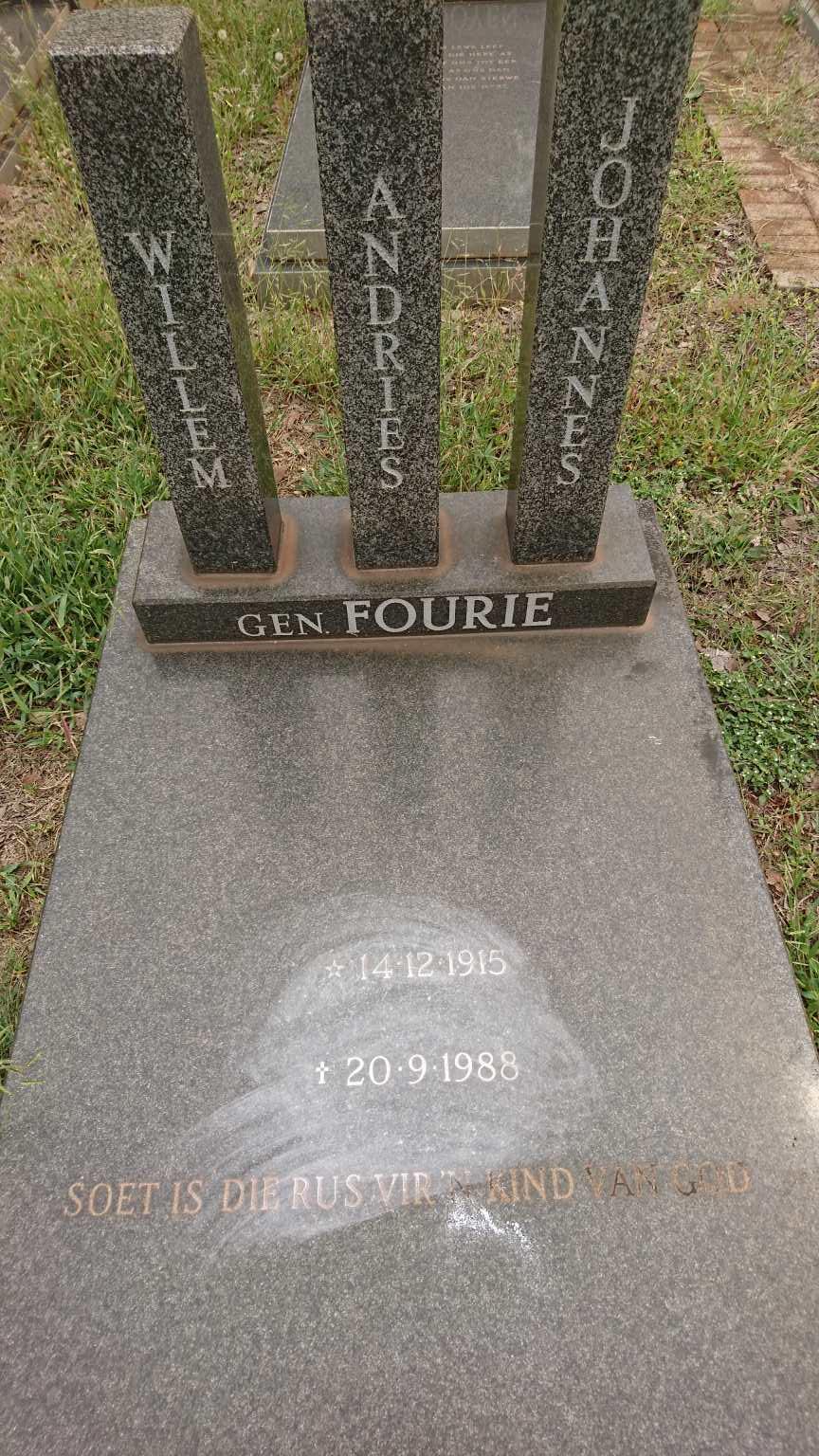 FOURIE Willem Andries Johannes 1915-1988