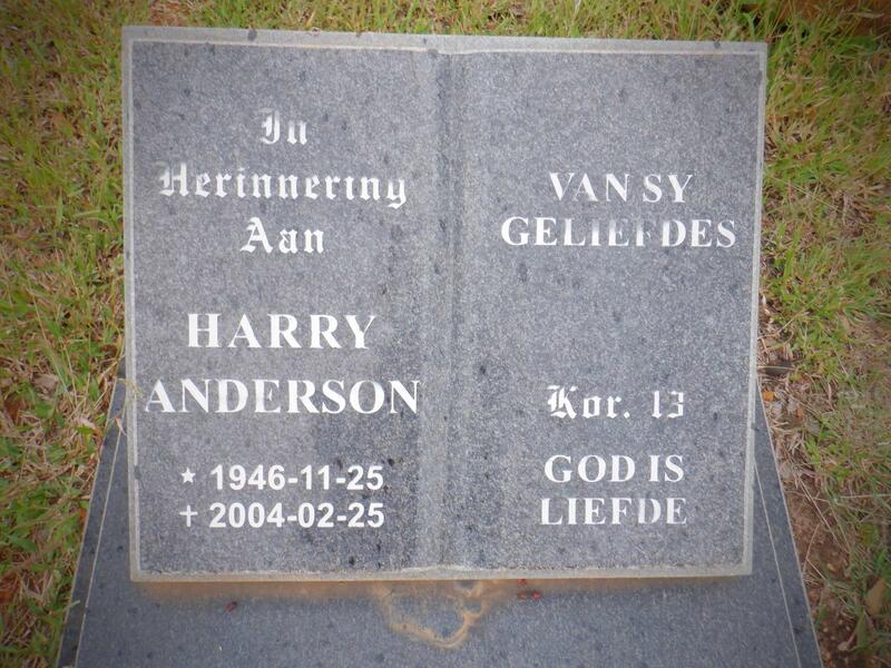 ANDERSON Harry 1946-2004
