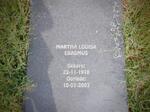 ERASMUS Martha Louisa 1910-2003