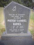 KRIEL Pieter Gabriel 1947-2004