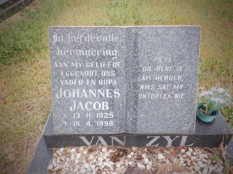 ZYL Johannes Jacob, van 1925-1998