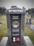 MTETHWA Tibane Sarah 1973-1998
