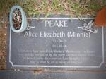 PEAKE Alice Elizabeth 1953-2015