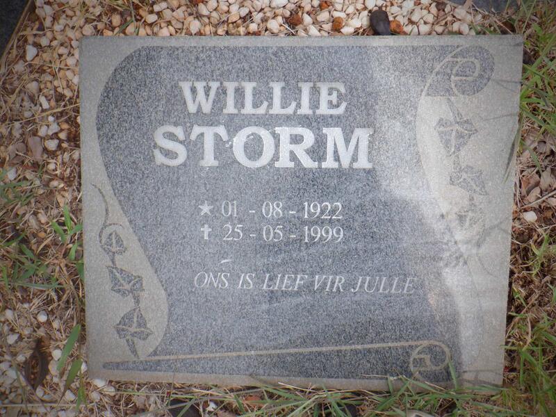 STORM Willie 1922-1999