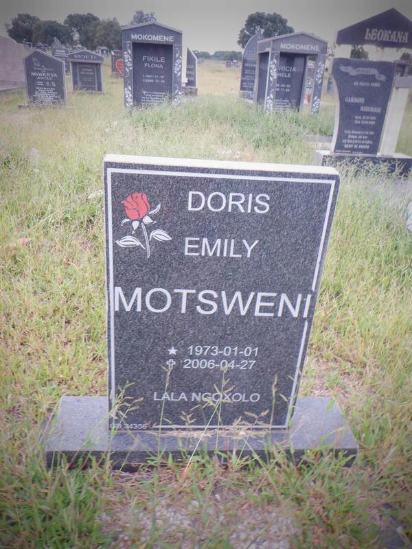 MOTSWENI Doris Emily 1973-2006