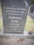 RUTHVEN Marion Jane 1908-2001