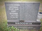 BROODRYK Gert Hendrik 1944-1997