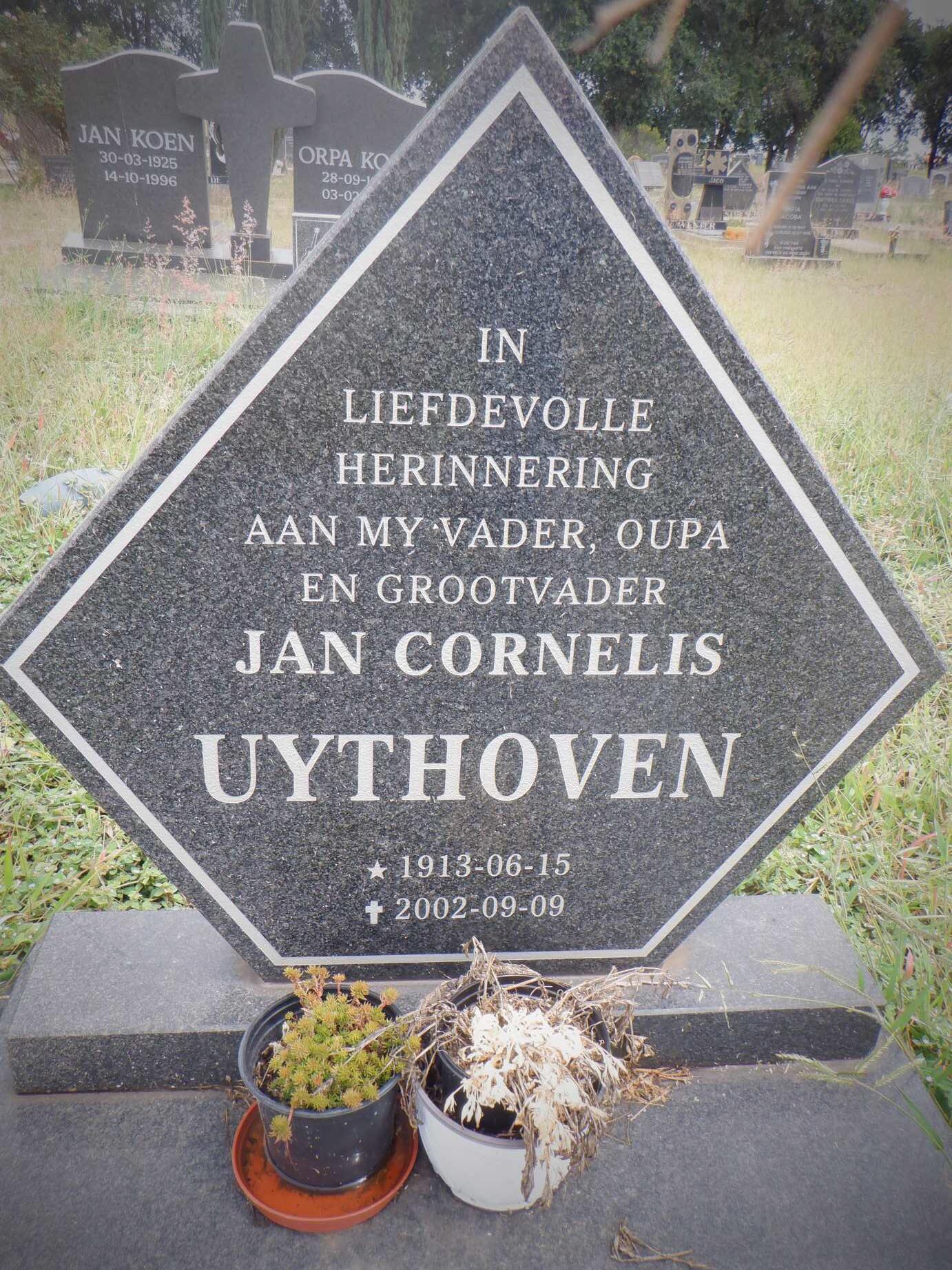 UYTHOVEN Jan Cornelis 1913-2002