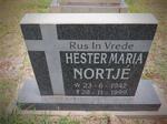 NORTJÉ Hester Maria 1942-1999