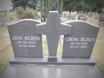 KOEN Jan 1925-1996 & Orpa 1927-1996