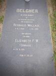 BELCHER Reginald Wallace 1932-1996 & Elizabeth F.W. CONRADIE 1931-