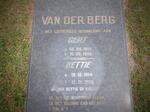 BERG Gert, van der 1914-1995 & Bettie 1914-2005