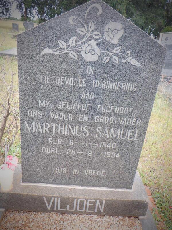 VILJOEN Marthinus Samuel 1940-1994