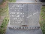NIEKERK Christina Catharina, van 1919-1994