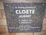CLOETE Audrey 1933-2005