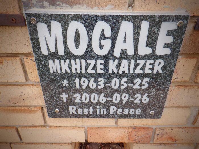 MOGALE Mkhize Kaizer 1963-2006