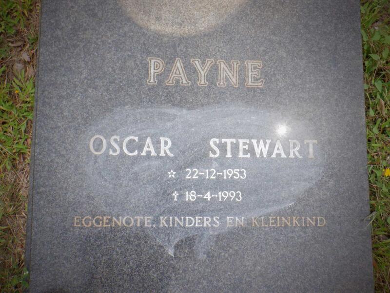 PAYNE Oscar Stewart 1953-1993