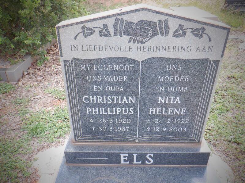 ELS Christian Phillipus 1920-1987 & Nita Helene 1922-2003