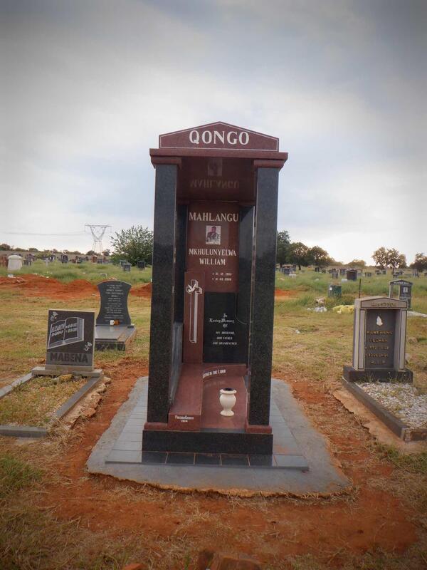 QONGO Mahlangu Mkhulunyelwa William 1953-2006
