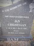 BAM Jan Christiaan 1913-2001