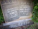 RICKETTS Kenneth 1923-2007 & Marie Cilliers HOFMEYR 1930-1986