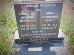 KUIPERS Christian Hendrik Hermanus 1923-2005 & Anna Catharina VENTER 1924-2017
