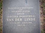 LINDE Louisa Dorathea, van der 1927-2008