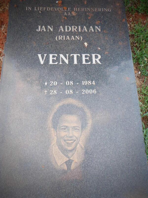 VENTER Jan Adriaan 1984-2006