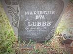 LUBBE Marietjie Eva 1957-2008