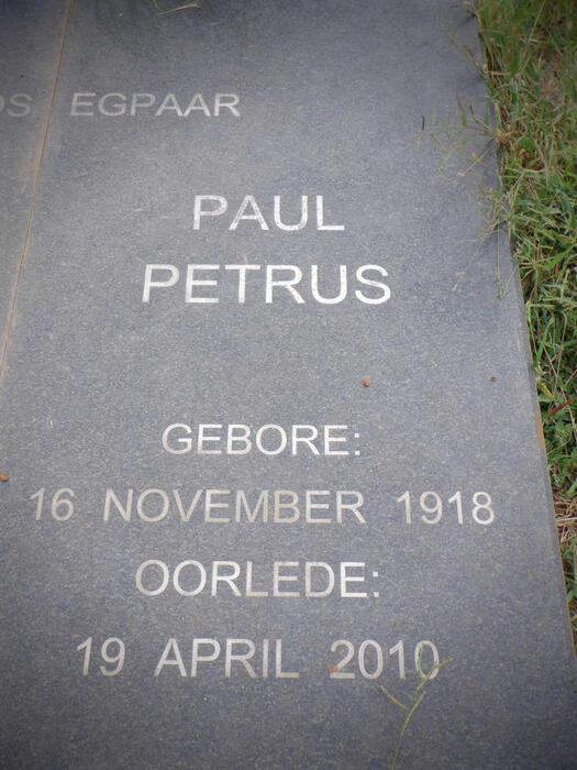 ROOS Paul Petrus 1918-2010 