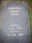 SWART Mareina nee OLIVIER 1935-2011