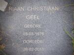 GEEL Riaan Christiaan 1976-2011