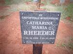RHEEDER Catharina Maria 1958-2019