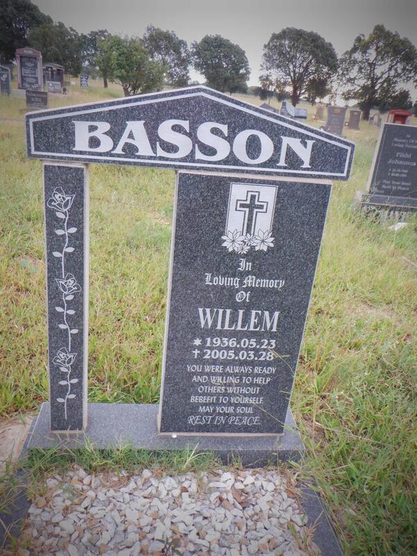 BASSON Willem 1936-2005