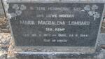 LOMBARD Maria Magdalena nee KEMP 1877-1944