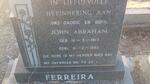 FERREIRA John Abraham 1917-1992