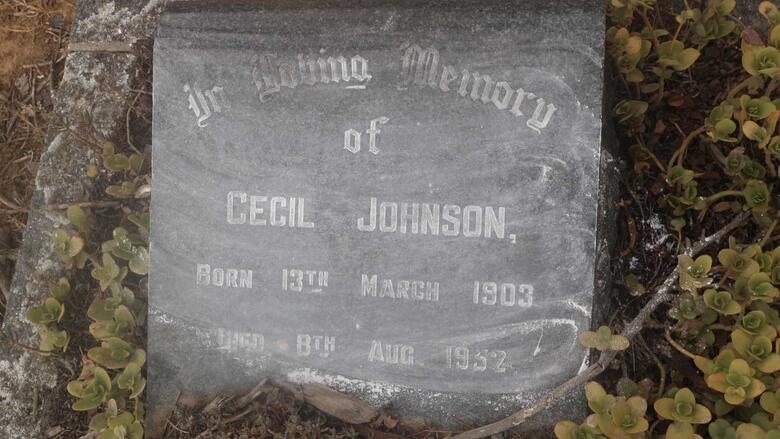 JOHNSON Cecil 1903-1952