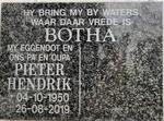 BOTHA Pieter Hendrik 1950-2019