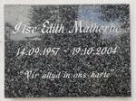 MALHERBE Ilse Edith 1957-2004