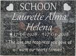 SCHOON Laurette Alma Helena 1928-2018