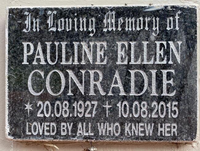 CONRADIE Pauline Ellen 1927-2015