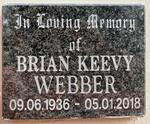 WEBBER Brian Keevy 1936-2018