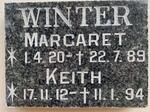 WINTER Keith 1912-1994 & Margaret 1920-1989