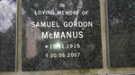 MCMANUS Samuel Gordon 1915-2007