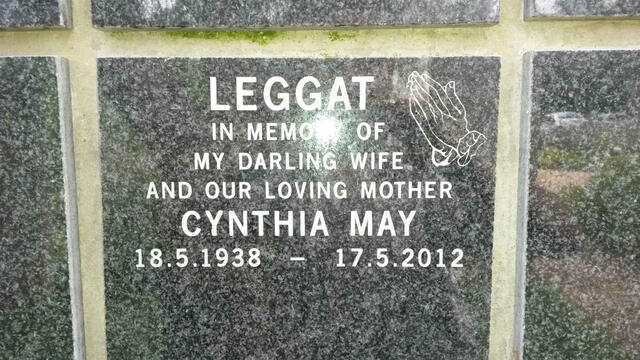 LEGGAT Cynthia May 1938-2012