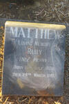 MATTHEW Ruby nee PENNY 1886-1981