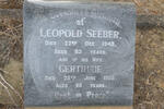 SEEBER Leopold -1949 & Gertrude -1966